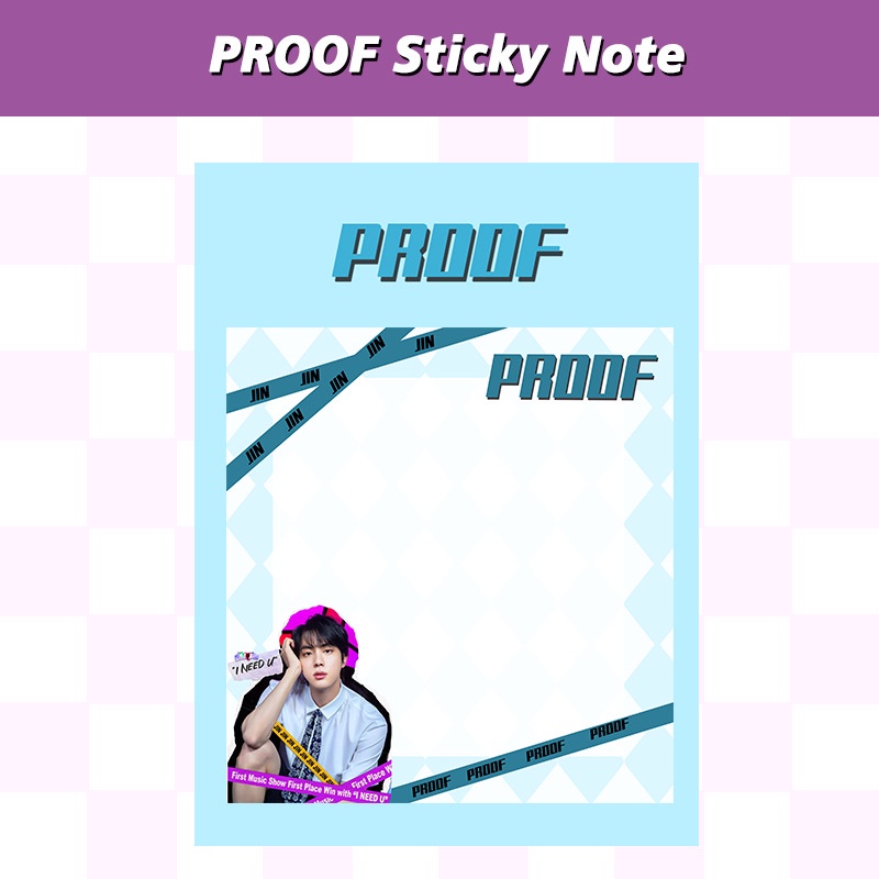 Sticky Note Motif Kpop BTS Untuk Sekolah / Kantor