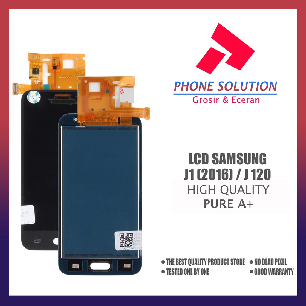 LCD Samsung J1 2016 / J120 Fullset Touchscreen // Supplier LCD Samsung - Garansi 1 Bulan