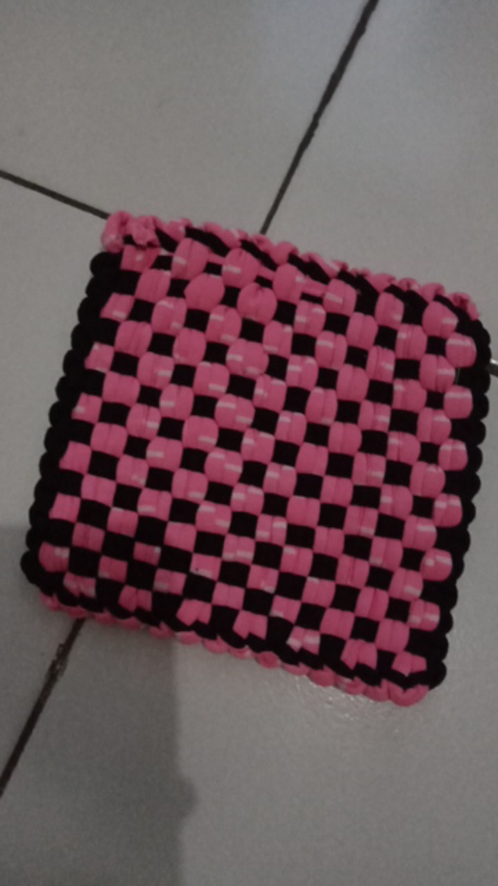 Pegangan Panci Penggorengan/ Lap Tangan Dapur Anti Panas / Cempal Anyam /lap Dapur Anyam