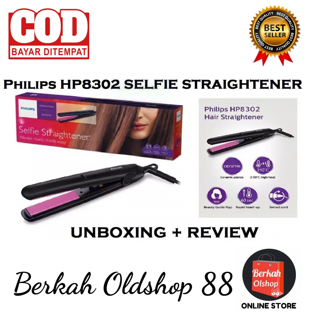 Berkah Oldshop 88 - Catok Rambut Philips HP8302 Catokan Rambut Philips HP 8302 Philips Catokan - HP8401