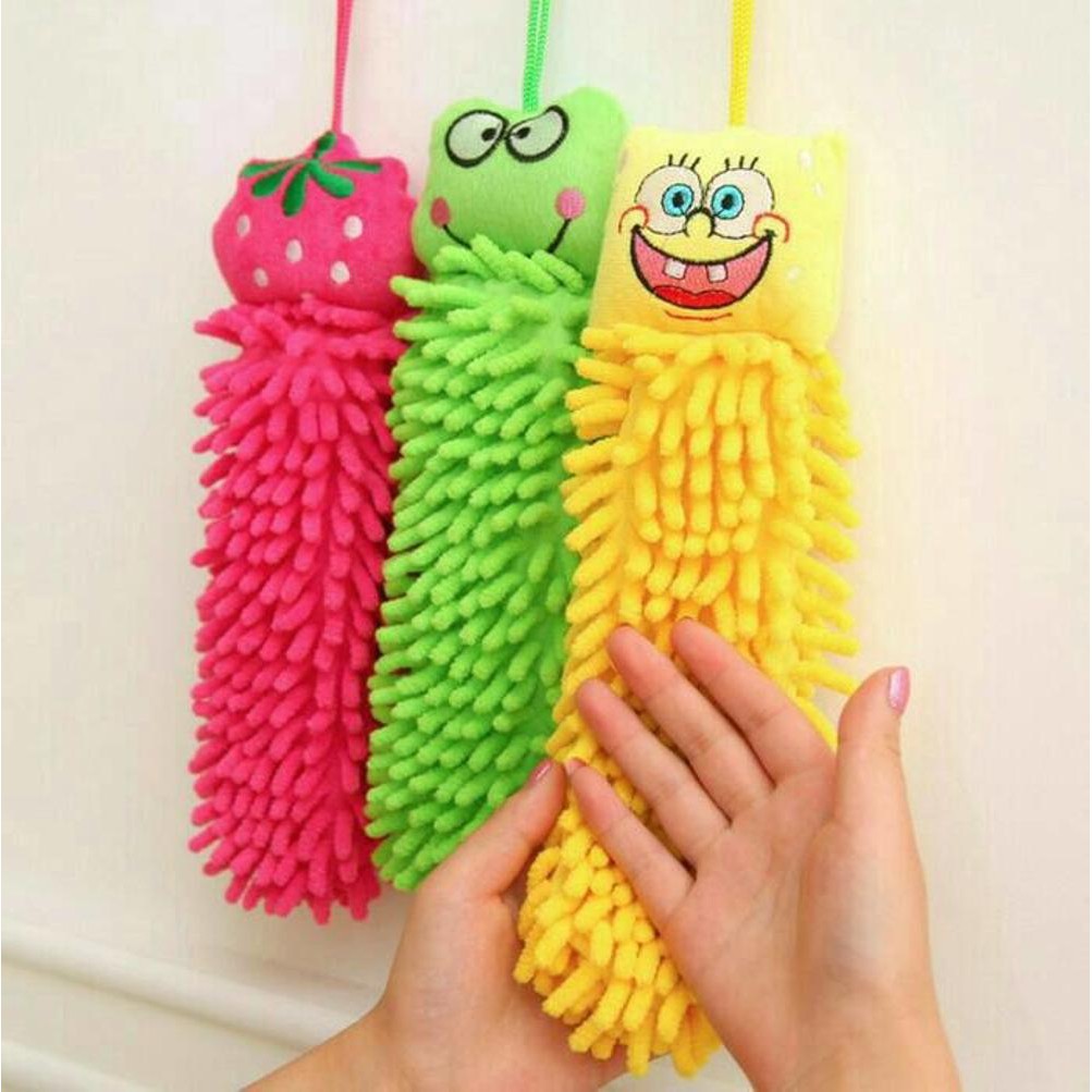 Hand Towel MicroFiber Lap Tangan Cendol/ Lap Tangan Karakter/ Lap Tangan Murah