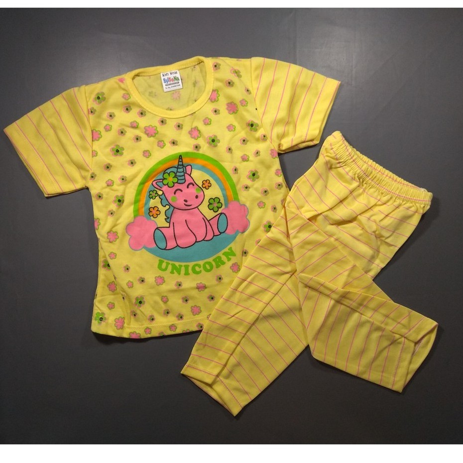 Syifana - Piyama Bayi / Setelan Baju Bayi Syifana UNICORN
