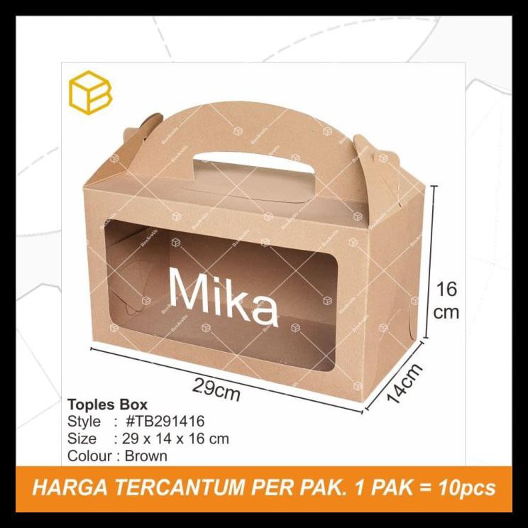 

0 Packaging. Souvenir, Toples, Multipurpose, Box Kemasan | Tc - Tb291416 - Cokelat