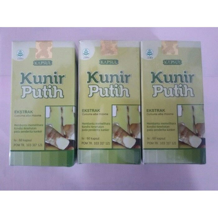 OBAT HERBAL ANTI KANKER KAPSUL EKSTRAK KUNIR PUTIH TAZAKKA