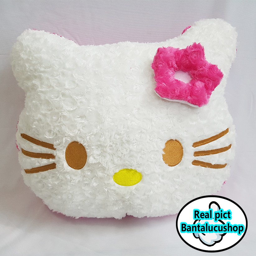 Bantal Hello Kitty Kepala Hello Kitty L Bahan Snail 40x50CM