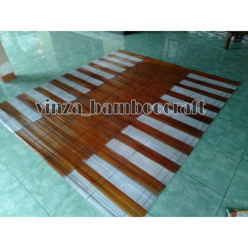 Tirai Bambu ,Krey uk 2 x 2 meter motif minimalis