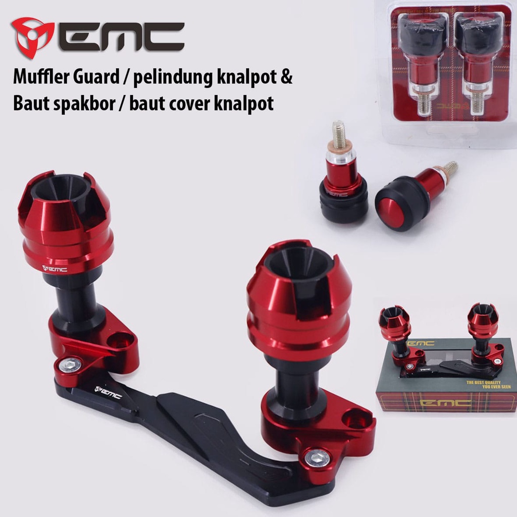 MUFFLER GUARD ATAU SLIDER KNALPOT FULL CNC UNIVERSAL NMAX-PCX-VARIO 150-LEXY-ADV-AEROX DLL. FREEE BA