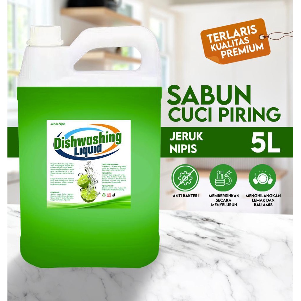 SABUN CUCI PIRING 5 Liter SUPER KONSENTRAT PREMIUM Dishwashing Liquid