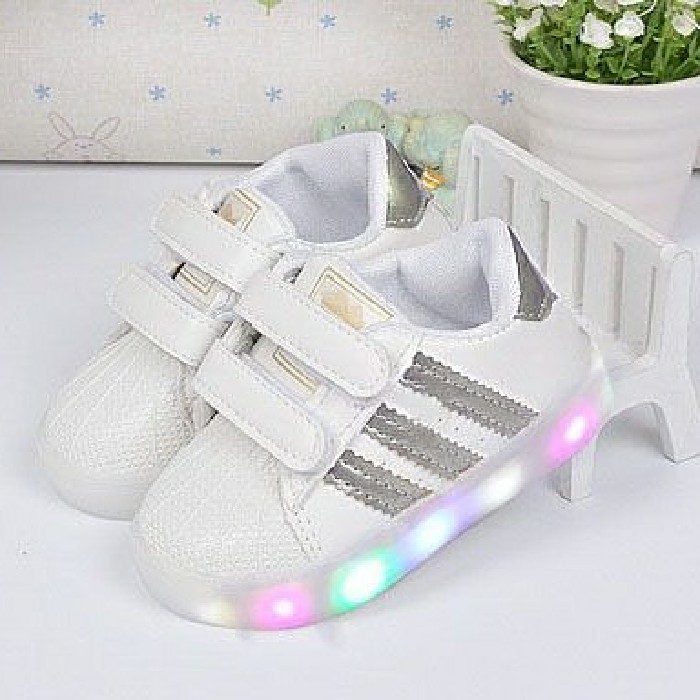 PROMO    sepatu anak nyala/sepatu anak led/sepatu adidas anak led/nyala 21-30