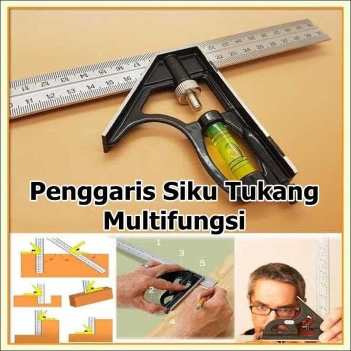 

READY STOK Mistar Penggaris Siku Tukang Multifungsi ZEAST