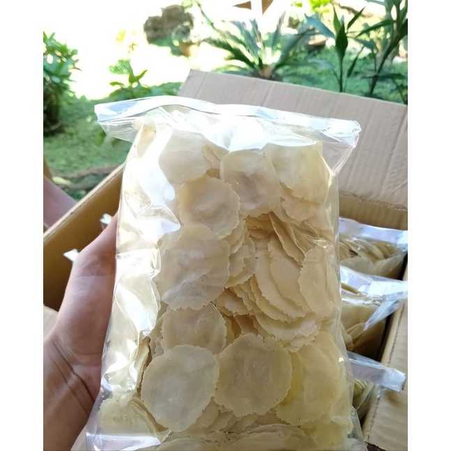 

Emping melinjo mentah murah 1kg asli kebumen, siap goreng