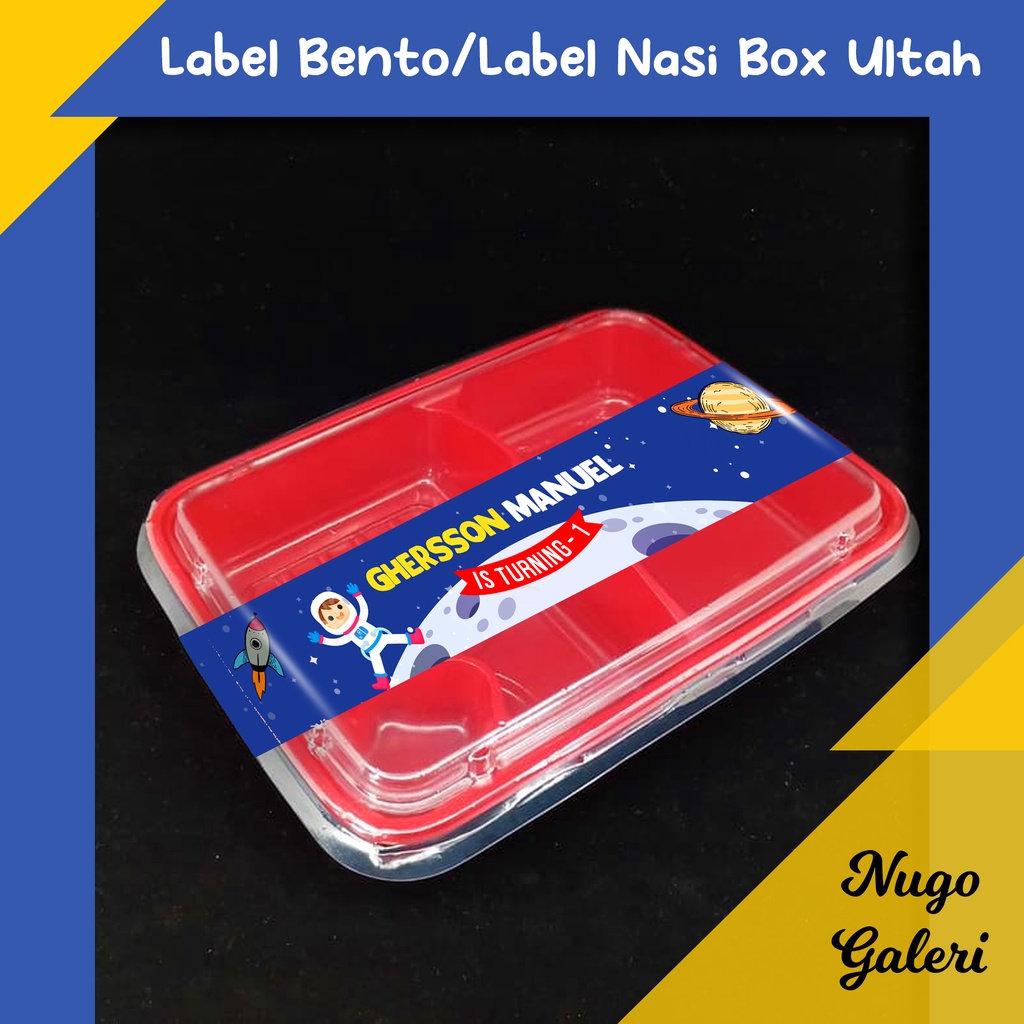 

LABEL BENTO/LABEL NASI BOX ULTAH/AQIQAH