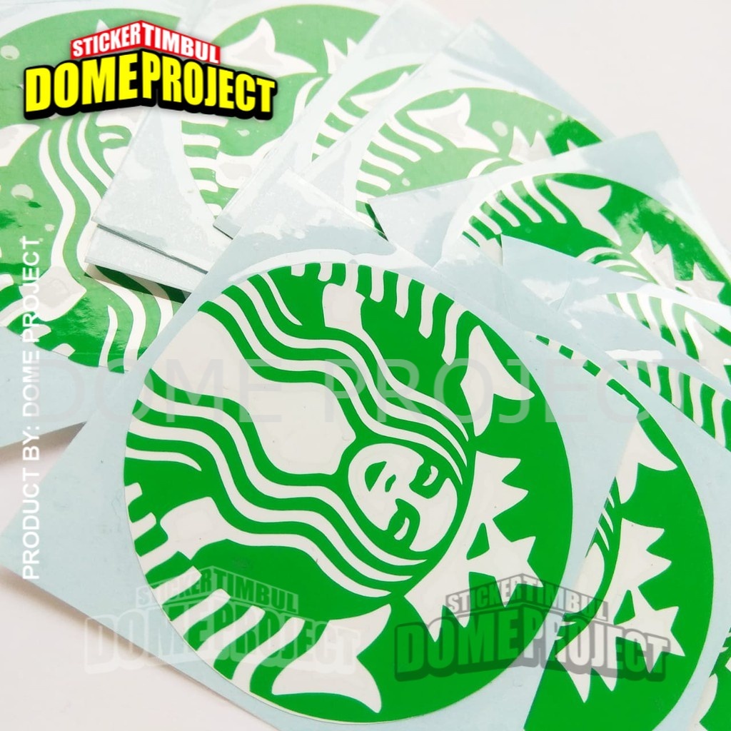 STIKER CUTTING MOTOR STARBUCKS DECAL MOBIL SATUAN STIKER AKSESORIS SEPEDA MOTOR