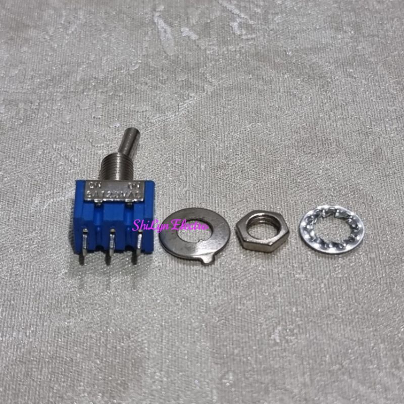 SAKLAR TOGEL MTS 102 3P KECIL ON ON / ON OFF 3 PIN MTS102 3PIN