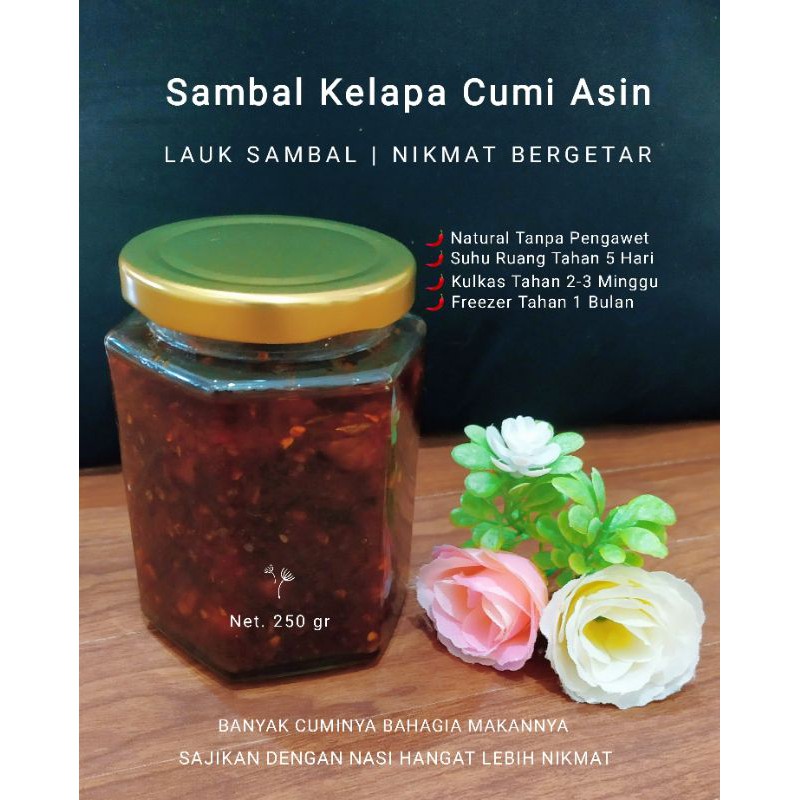 

SAMBAL KELAPA CUMI ASIN NIKMAT BERGETAR