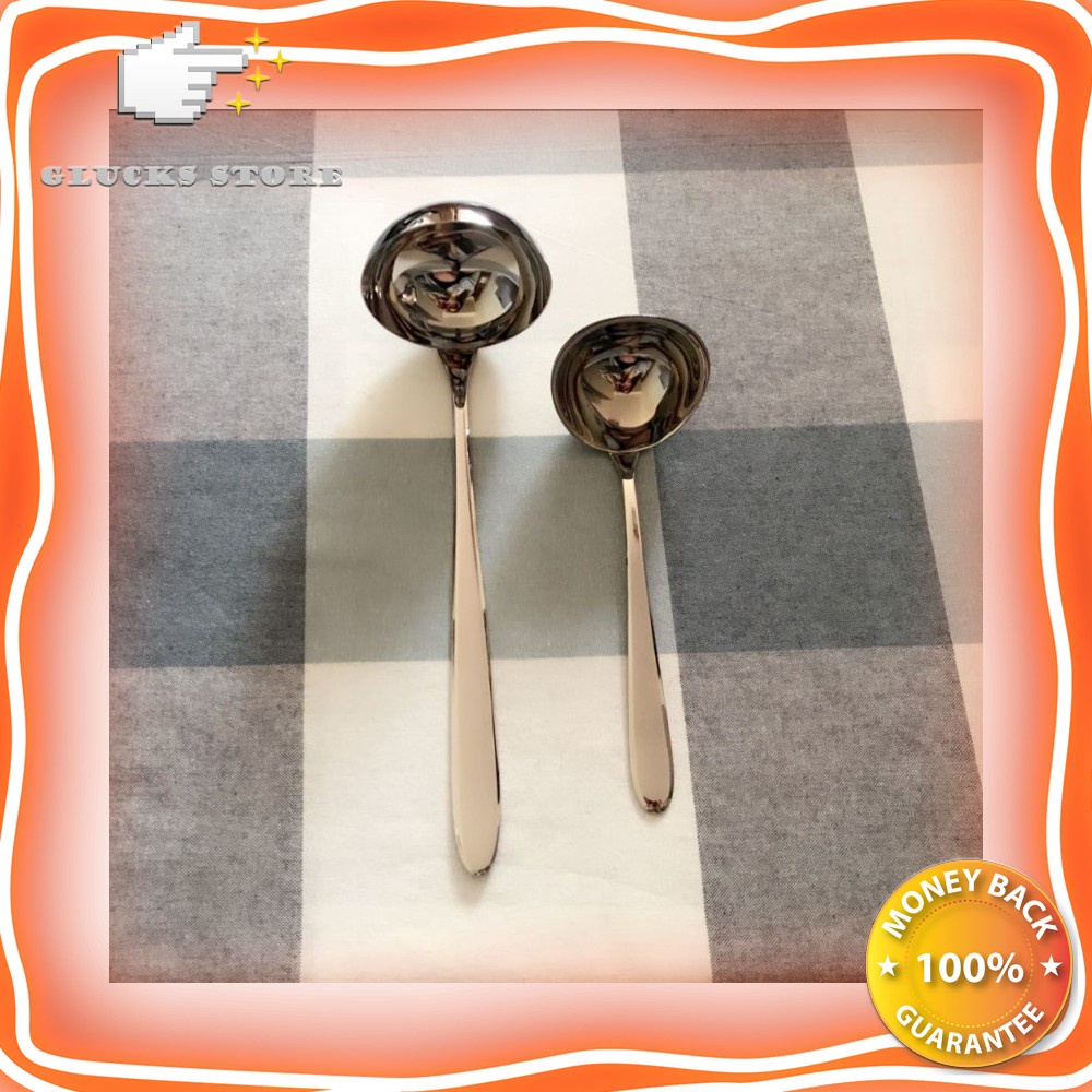 Soup Spoon Stainles Steel WMF Ladle Centong Kuah Sendok Sayur Sop All Size Small Large 18cm 24cm Coo