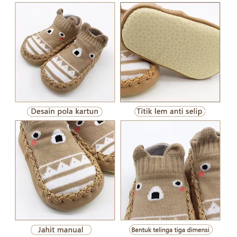 Baby Prewalker Shoes Socks Anti Slip Kaos Kaki Anak Bayi/Sepatu Anak Bayi L91-94