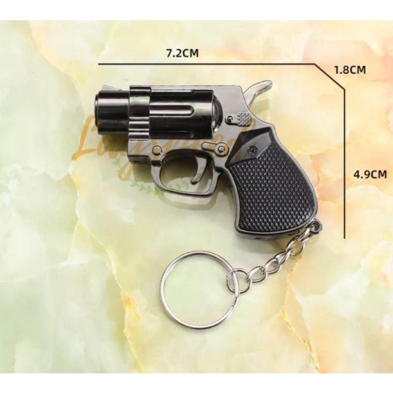 KOREK API PISTOL MINI REVOLVER GANTUNGAN KUNCI