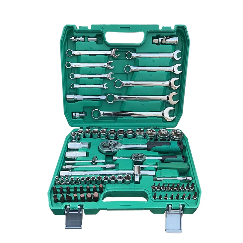 ISKU Tool Kit Set Kunci Ring Pas Set 37 53 61 82pcs 72Gigi Konci 1 set Lengkap 1/2 1/4 Shock Set Alat Perkakas Tool Bengkel Mobil Motor Bisa COD