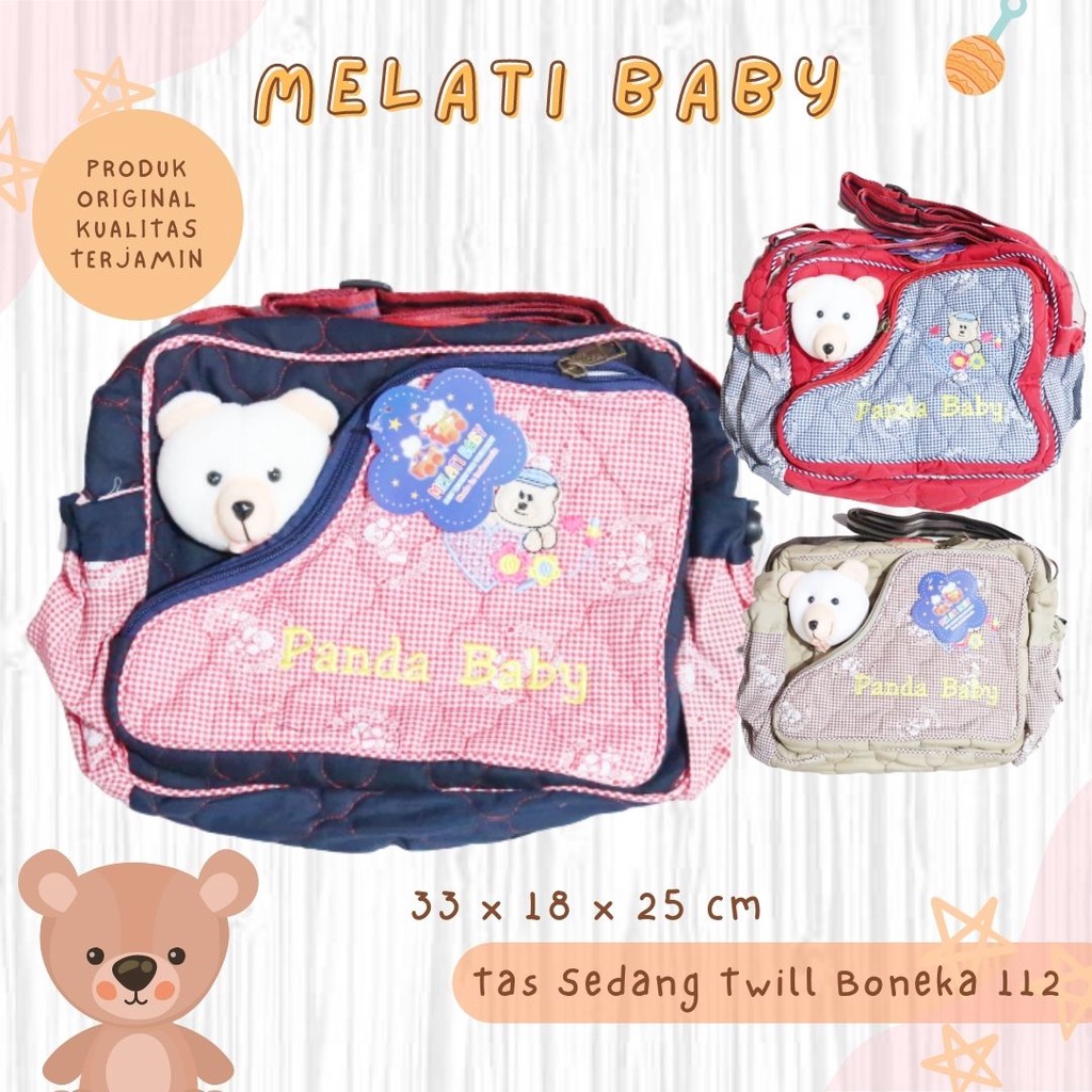 Tas Perlengkapan Bayi Medium Tas Bayi Sedang Murah Karakter Boneka Lucu Model Terbaru Melati Baby