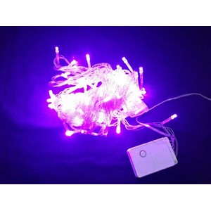 Lampu Natal 100 Lampu Led Warna Ungu