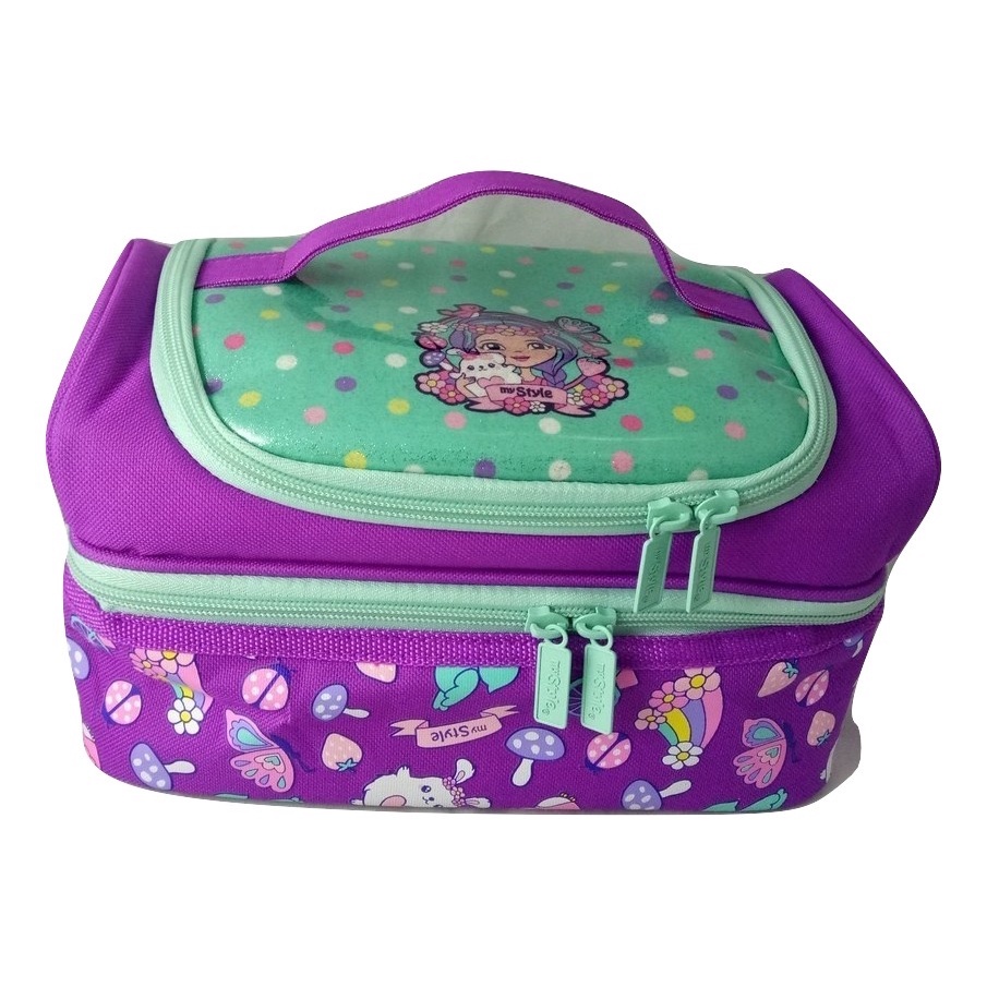 Madley Lunch Bag Tas Bekal Makanan Sekolah Premium Co*Ler Bag Serbaguna Tk05 My Style Tm 2327 Purple