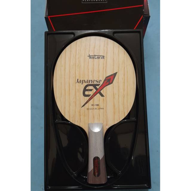 KAYU BET PIMPONG KATANA JAPANESE EX PRO PERFORMANCE ORIGINAL TENIS MEJA STRIP CARBON