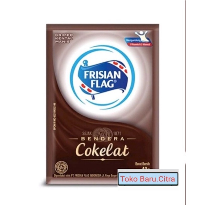 

[ CITRA ] Susu Kental Manis Frisian Flag Coklat TERMURAH 6 Sachet