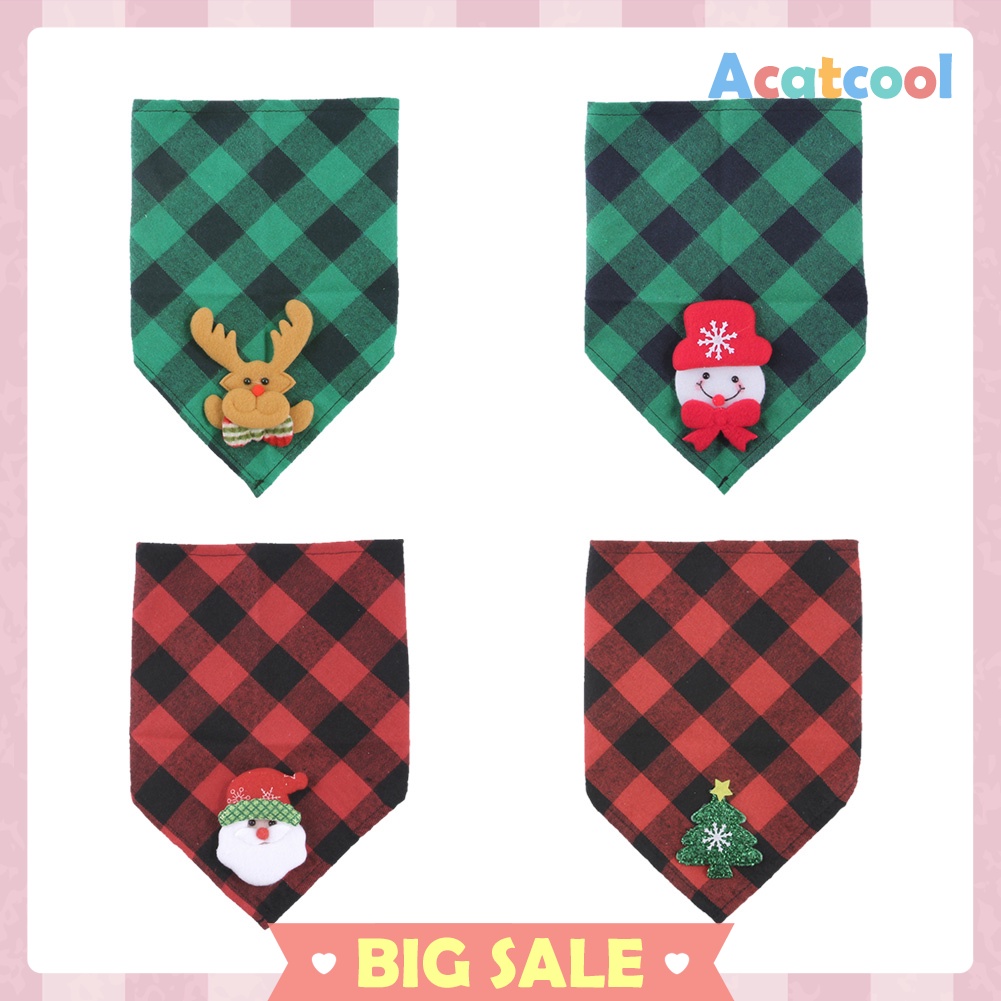 Christmas Pet Bib Cat Dog Puppy Dress up Costume Scarf Winter Neckerchief