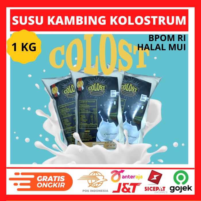 

Susu Kolostrum Original Kemasan 1Kg Susu Bubuk Kambing Etawa Murni