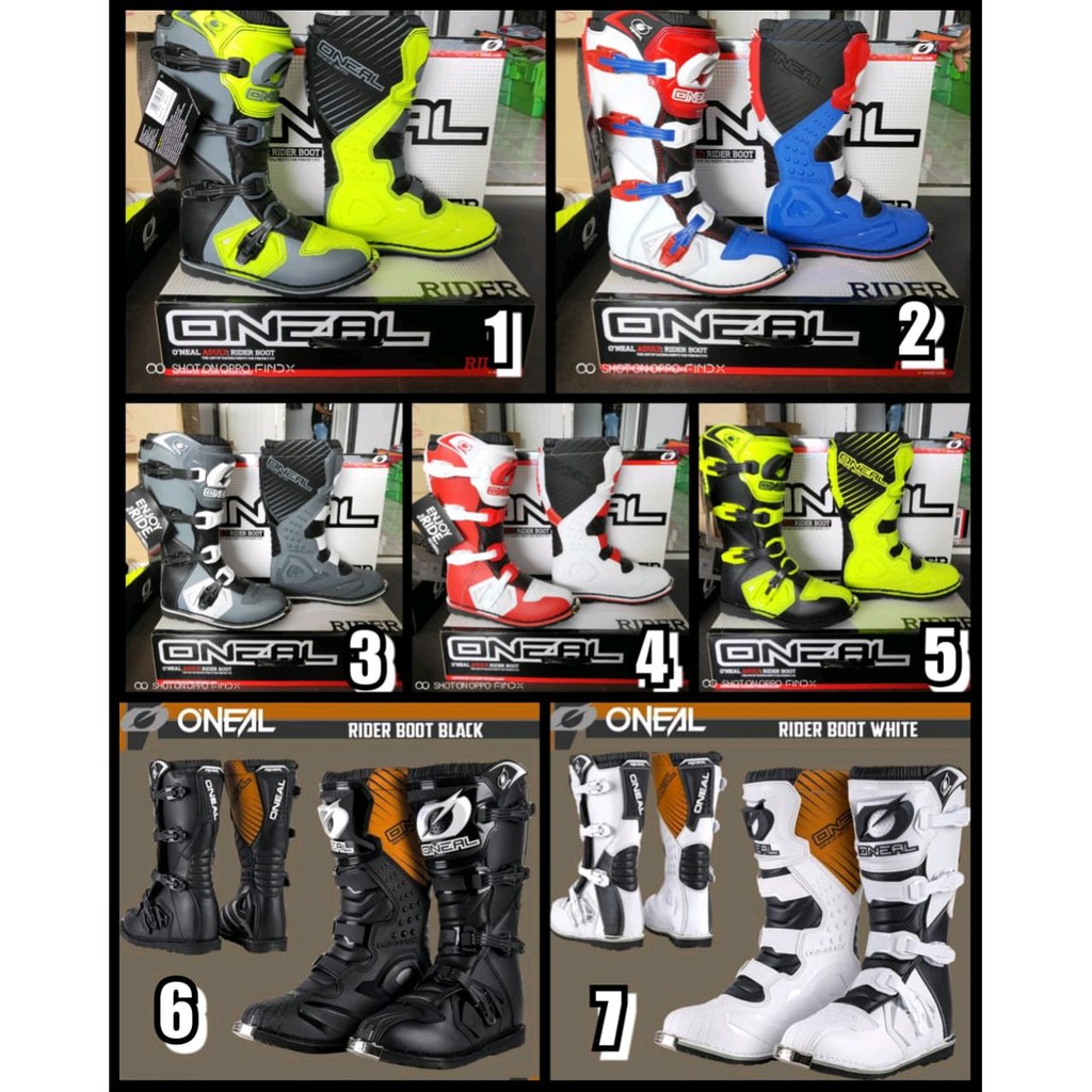 SEPATU ONEAL RIDER BOOT SEPATU MERK ONEAL RAIDER BUT TRAIL ADVENTURE MOTOCROSS Limited
