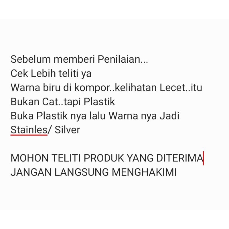 Kompor Gas 1 Tungku Progas + Selang Gas Paket Caisar/  Caisar Smart