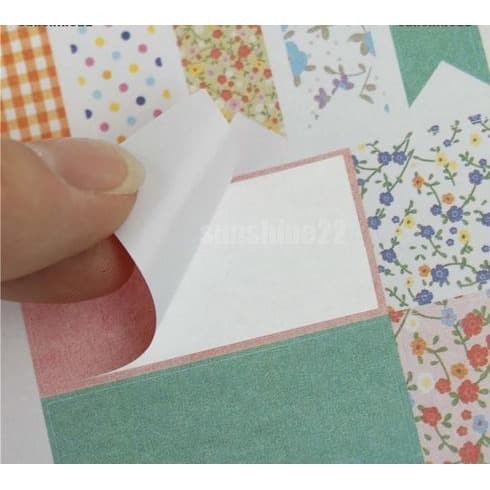 Deco Vintage Sticker - ULIKE Fabric Pattern (4pcs)