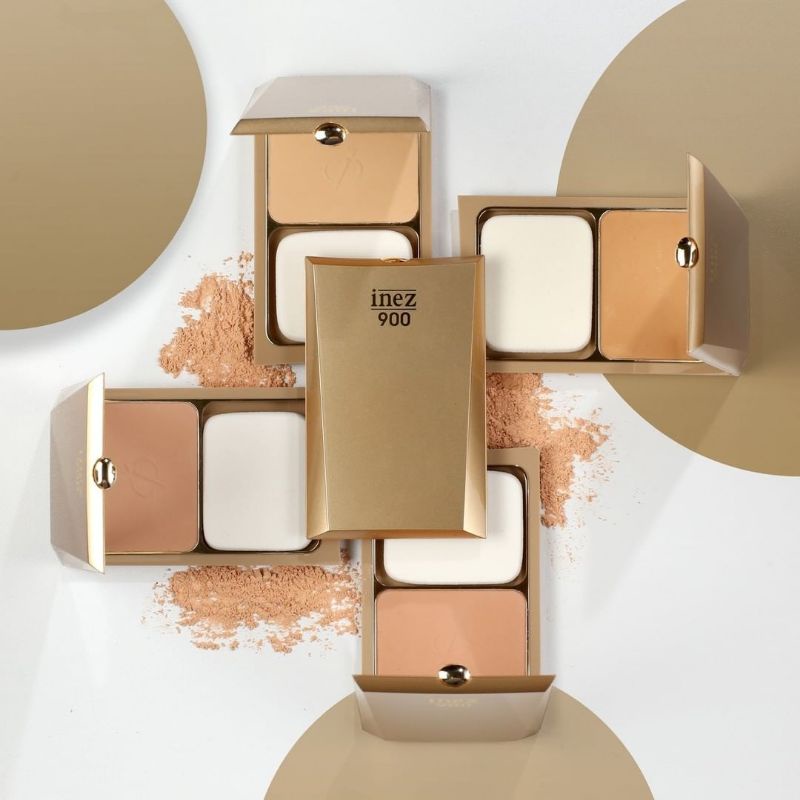 INEZ 900 Lustrous Pressed Powder [ Tersedia Refill ]