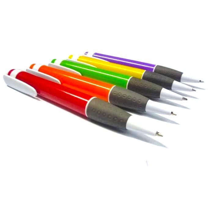 

Pulpen plastik promosi warna warni isi 10 pcs