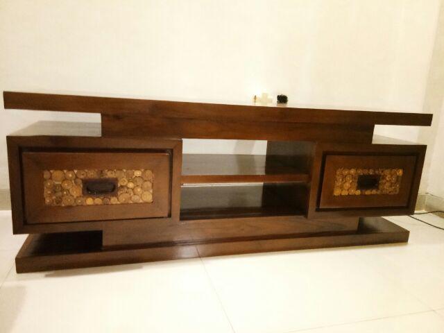 Bufet Meja Tv Jati Minimalis Koin