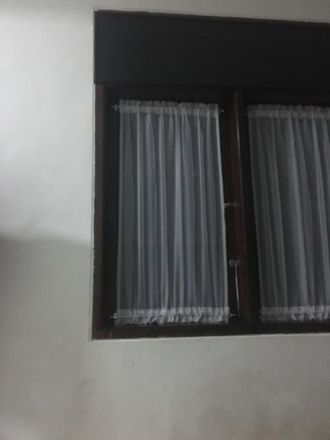 Gordeng/hordeng/gordyn Jendela Minimalis  Ikat Vitrage Voil Putih Transfaran