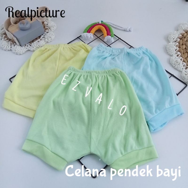 celana pendek bayi 0-2 tahun /3pcs