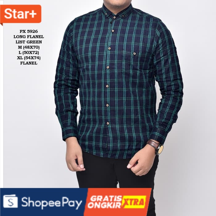 M KEMEJA FLANEL PRIA LEVIS HITAM &ERAH  Siap HOT