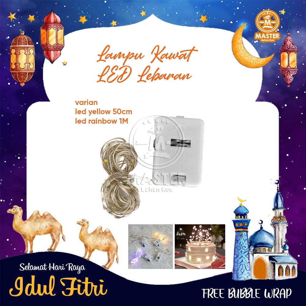 

Lampu Kawat LED Tumblr Baterai Hiasan Kue [ 1 pcs ]