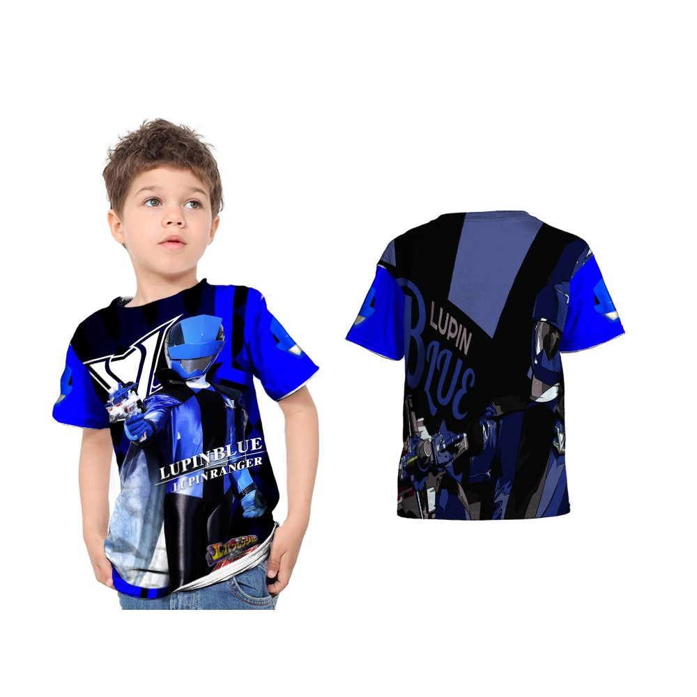 Kaos Baju Anak Lupinranger Lupin Blue
