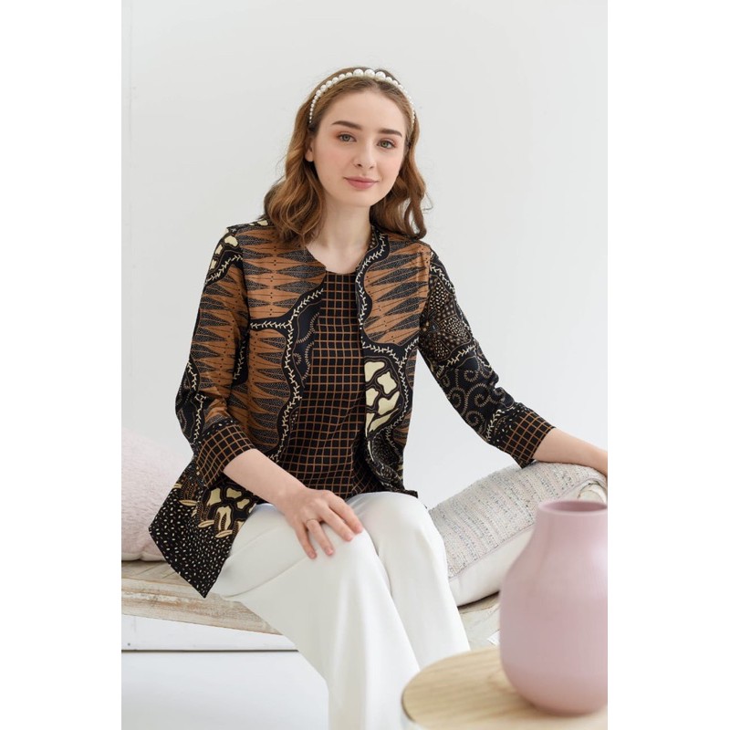 Atasan batik 242 ALI /Blouse Batik Wanita Modern