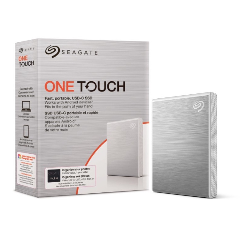Seagate One Touch SSD 2TB USB-C SSD Eksternal - Perak
