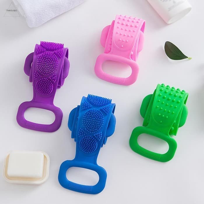 (COD) Silicone Back Scrubber - Body Scrub Tools Bath - Alat mandi Serbaguna