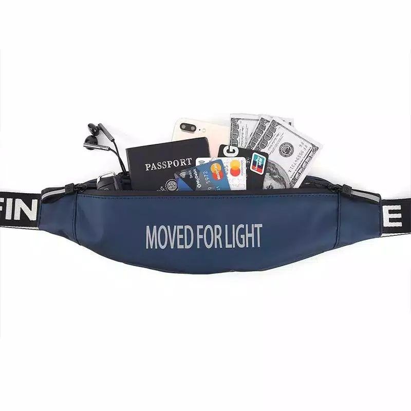 Waistbag waterproof pria moved for light / tas selempang waterproof pria