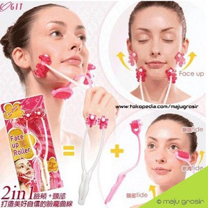 Alat Pijat FACE UP ROLLER Roler   Muka Tirus Wajah Pipi Dagu Kulit Kendor Lemak HilangChin Neck Massager Beauty