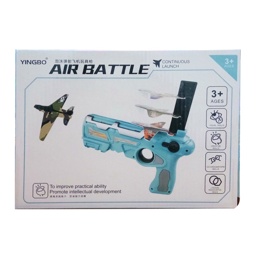 M173 Mainan Tembakan Pistol Ketapel Pesawat / Air Plane Battle Launcher Toys Catapult