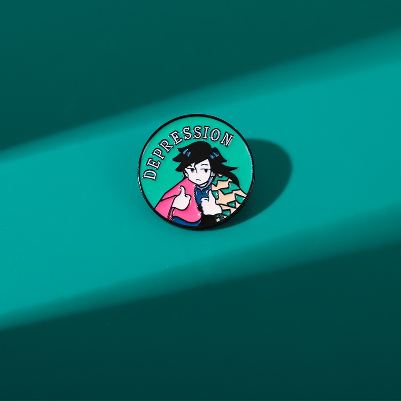 Bros Pin Desain Anime Around Depressed Boy Untuk Hadiah Teman