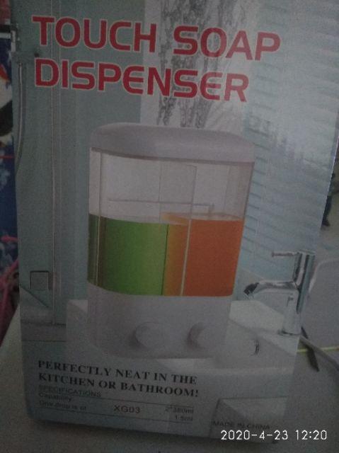 2 In 1 Liquid Dispenser Soap 2 Tabung Dispenser Sabun Manual