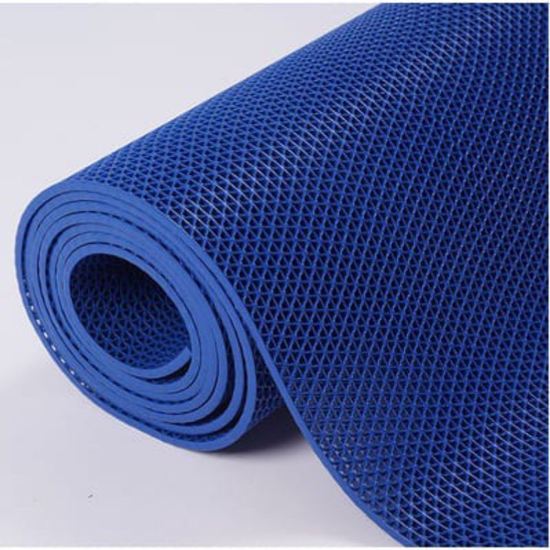 Alas Kandang Hewan 50x60 cm // Kucing - Reptil - Anjing || Karpet Jaring || Anti Selip Stype Mat-BIRU